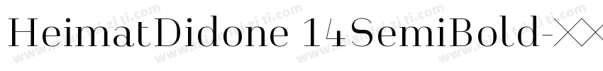 HeimatDidone 14SemiBold字体转换